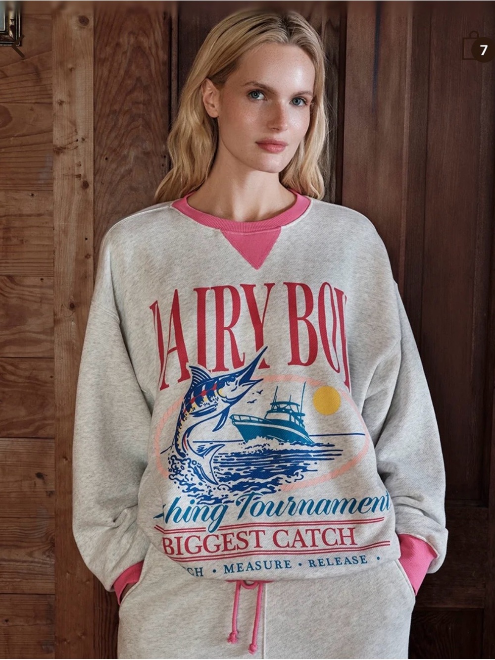 Dairy Boy X-Small Biggest Catch Crewneck Sweatshirt. 🖤⚡️